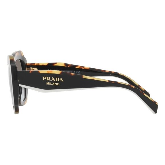New PRADA Black Square SPR 16Y 01M0A7 Sunglasses Women - Picture 3 of 4